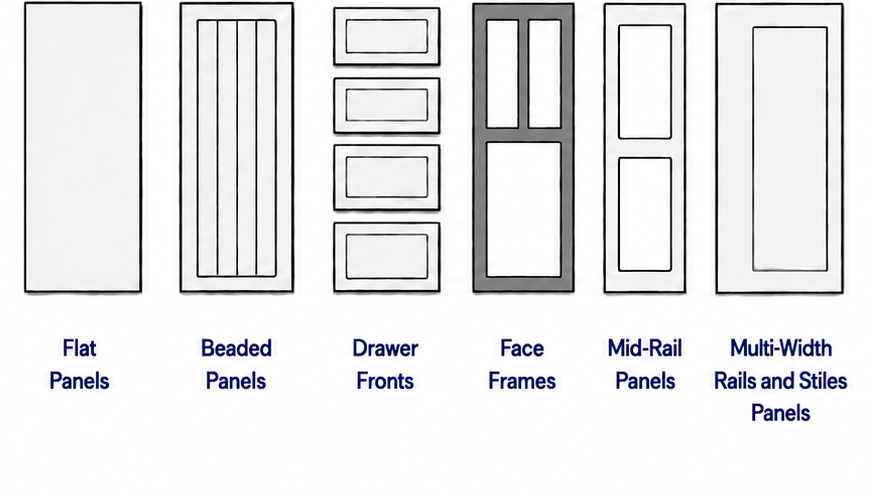 Supported panel types - bottom